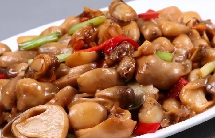 扇貝炒蘑菇